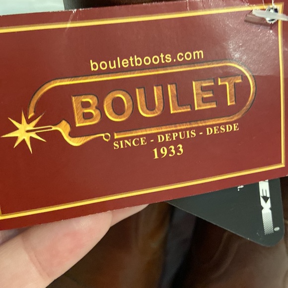 BOULET Medium Cowboy Toe Mans Boots size 11 brand new with tags - Picture 7 of 17